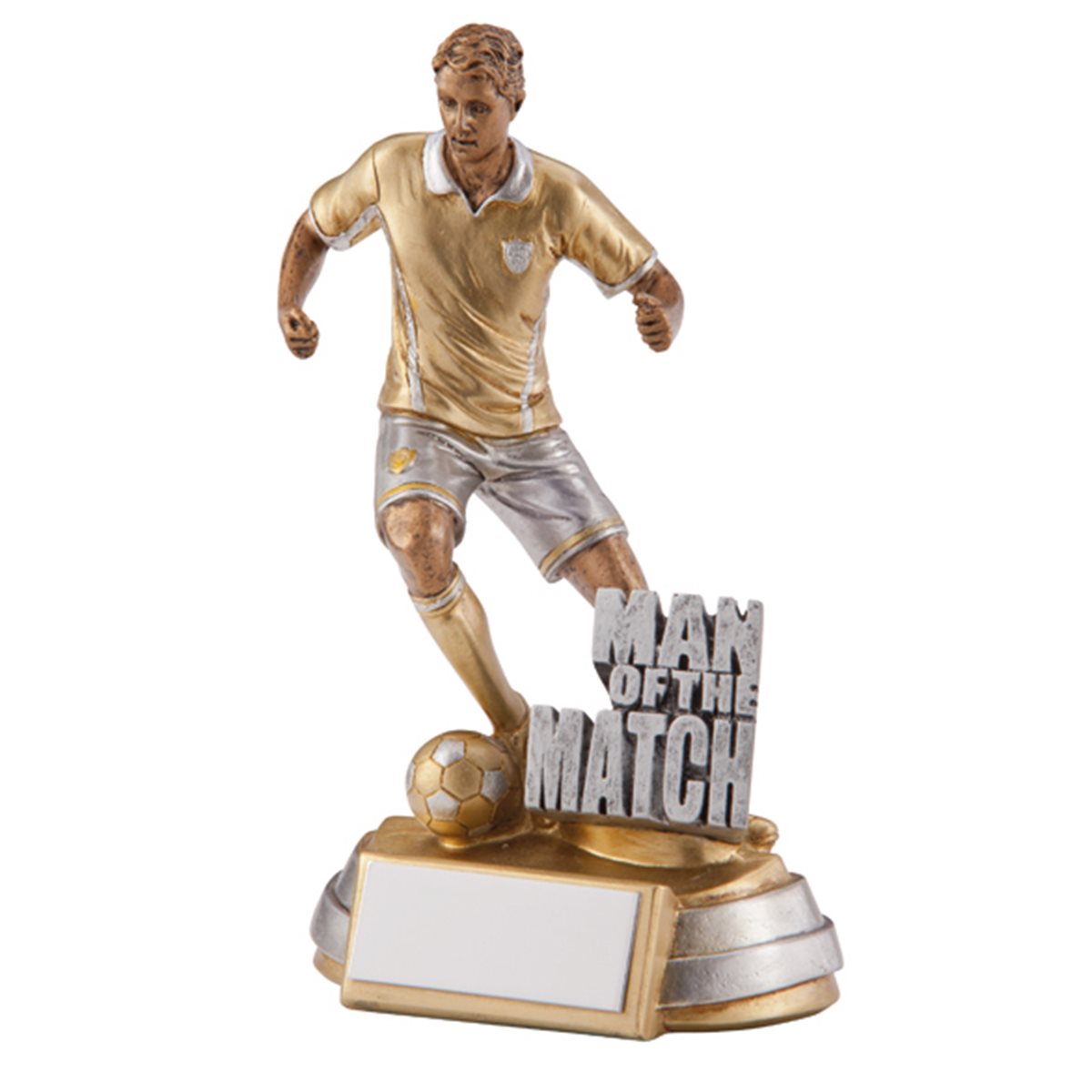 Man of the Match Football Trophy Gold Resin RF2064