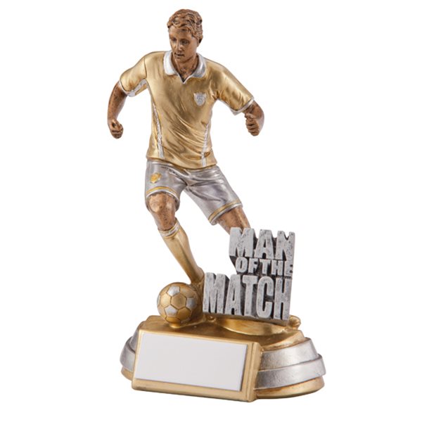 Man of the Match Football Trophy Gold Resin RF2064