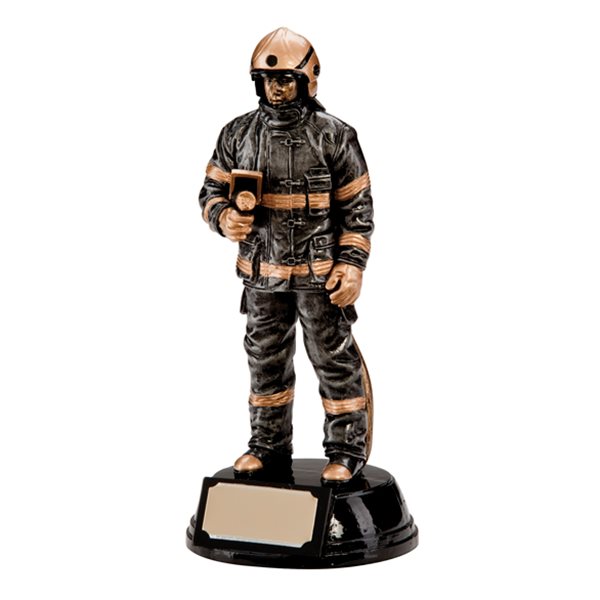 Fireman Figure Resin Trophy RF0116
