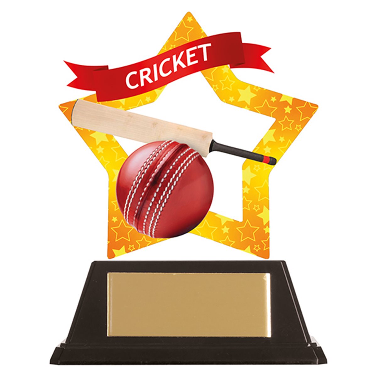 Mini Star Acrylic Cricket Trophy AC19643A