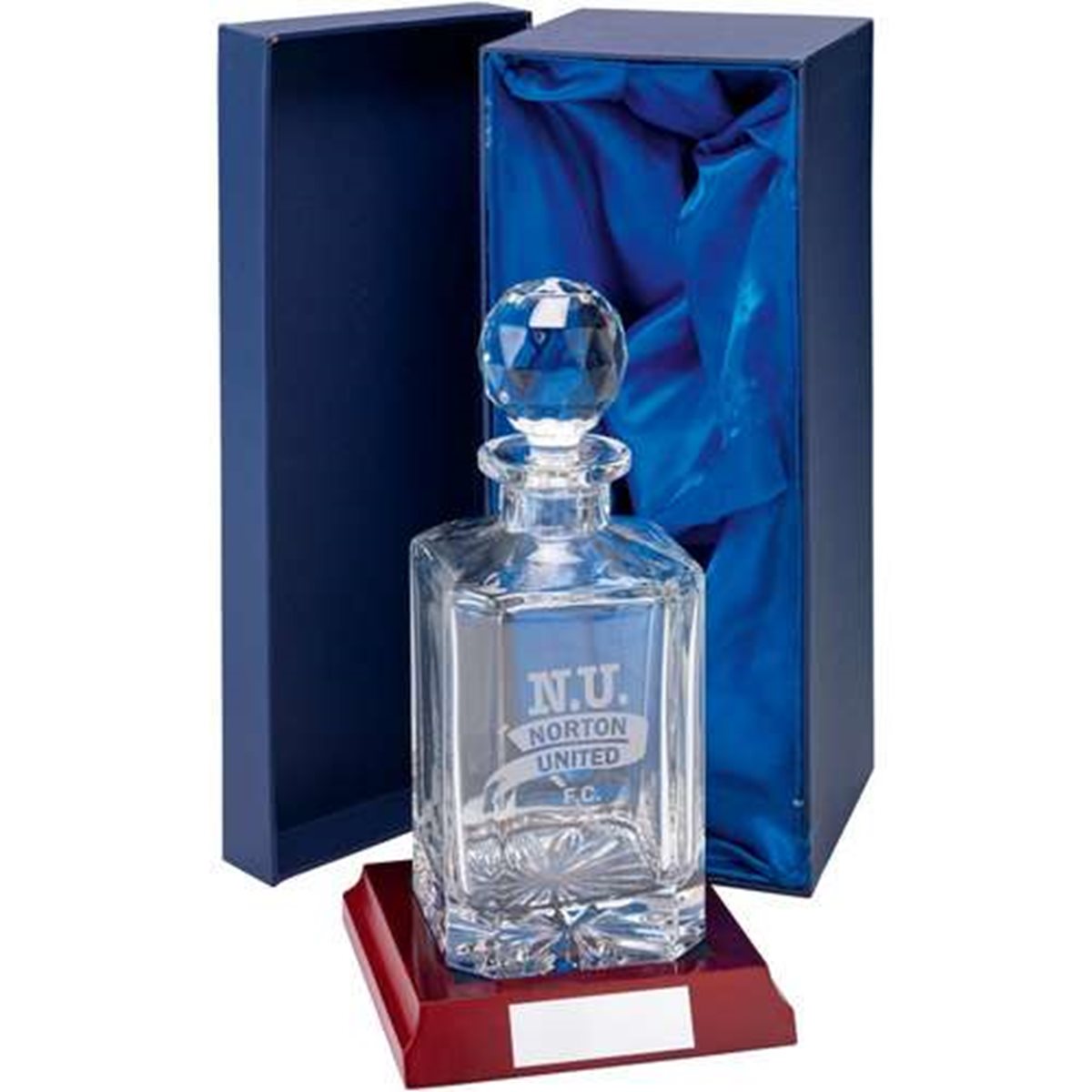 Crystal Decanter with Base and Box A811