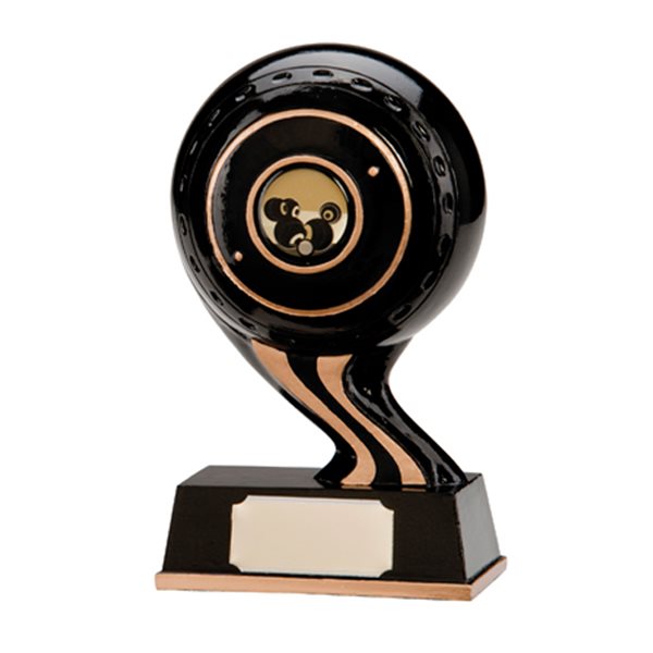 Lawn Bowls Black Resin Trophy RF0114