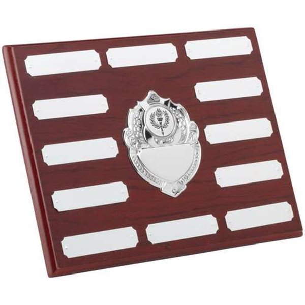 Rectangular Wooden Plaque With Chrome Fronts JR39-TRS95B