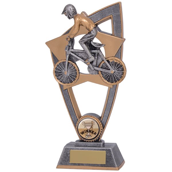 Star Blast BMX Trophy Gold Resin PL18023