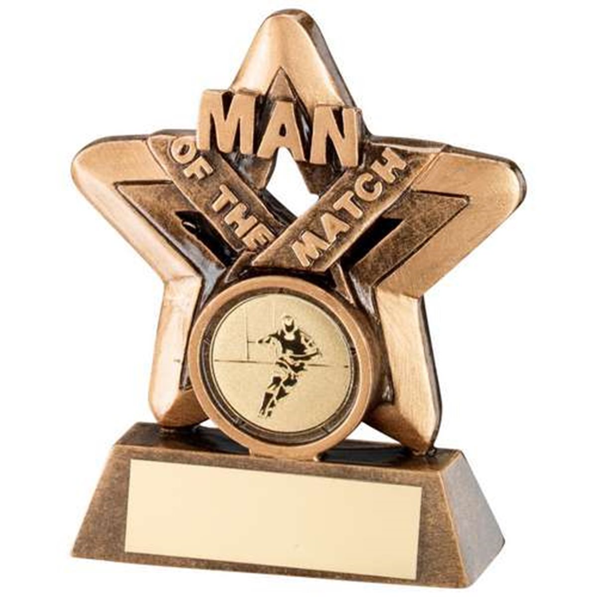 Man of the Match Mini Rugby Resin Award JR4-RF418