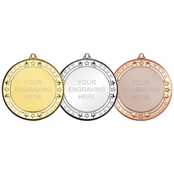 70mm Medal in Gold, Silver and Bronze M29 (approx 2mm thick)