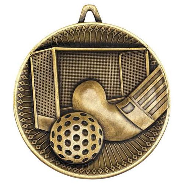 60mm Deluxe Hockey Medal DM11 in Gold, Silver & Bronze