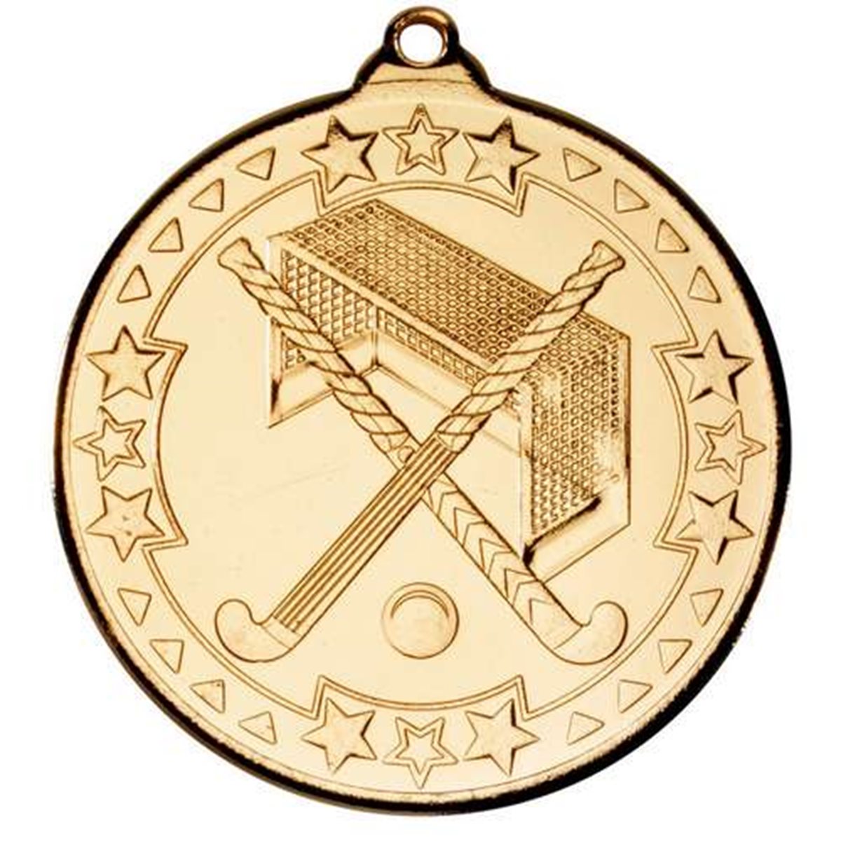 Hockey 50mm Medal in Gold, Silver & Bronze M90