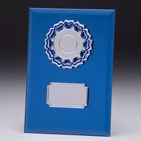 Azzuri Mirage Blue Glass Award 4mm thick CR4533