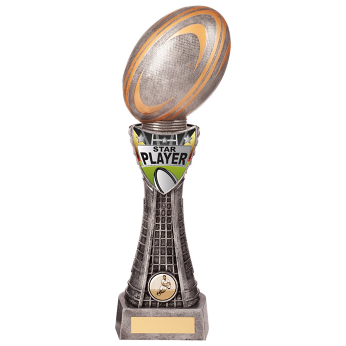 Valiant Star Player Rugby Resin Trophy PM20662