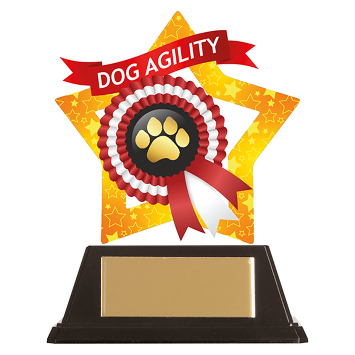 Mini Star Acrylic Dog Agility Trophy AC19651A