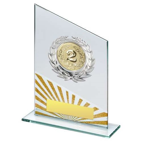 Gold Glitter Glass Jade Award TY176