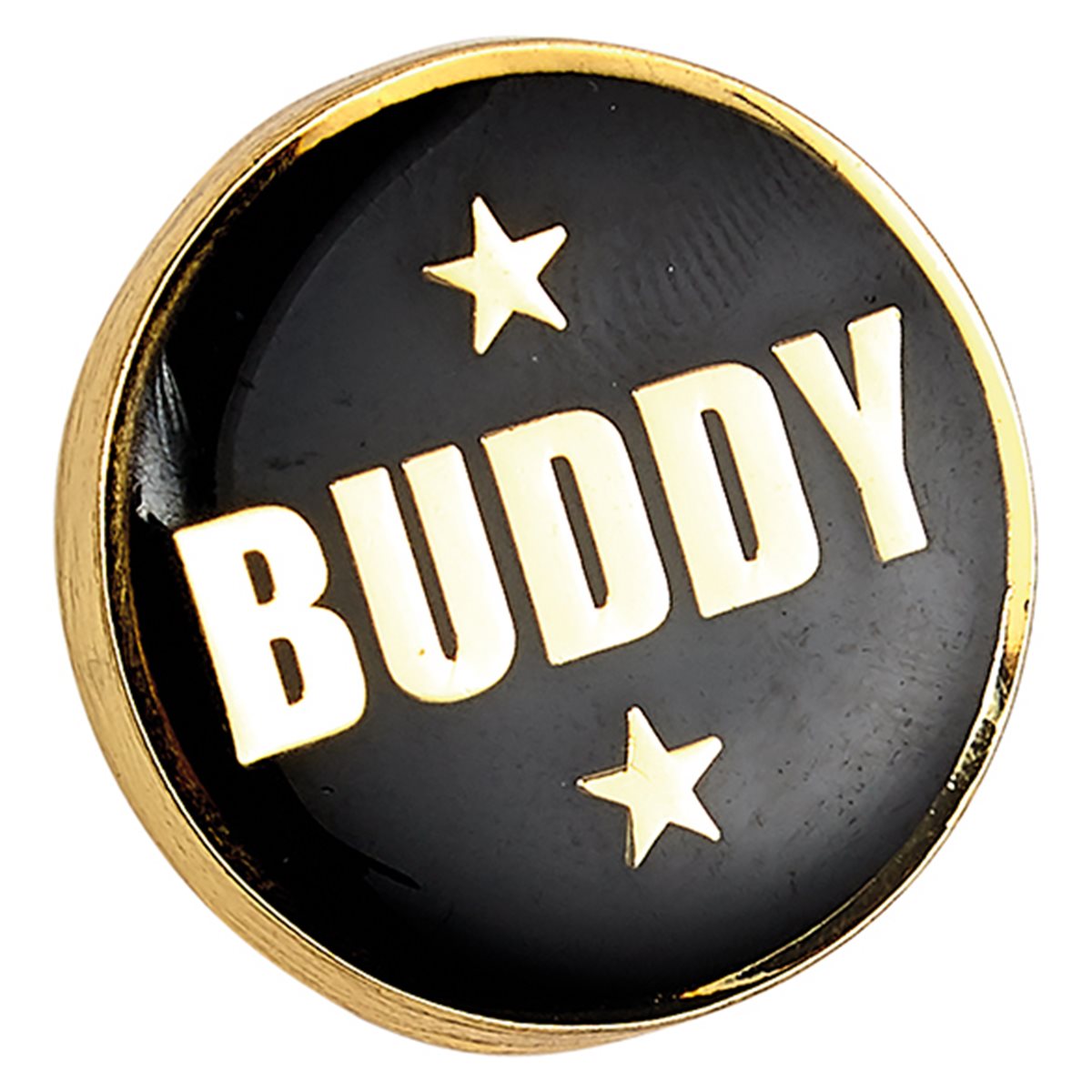 Round Buddy Badge in Black SB19031B