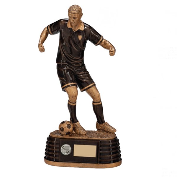 Resin Male Figure Colossus Footballer Trophy RF16276