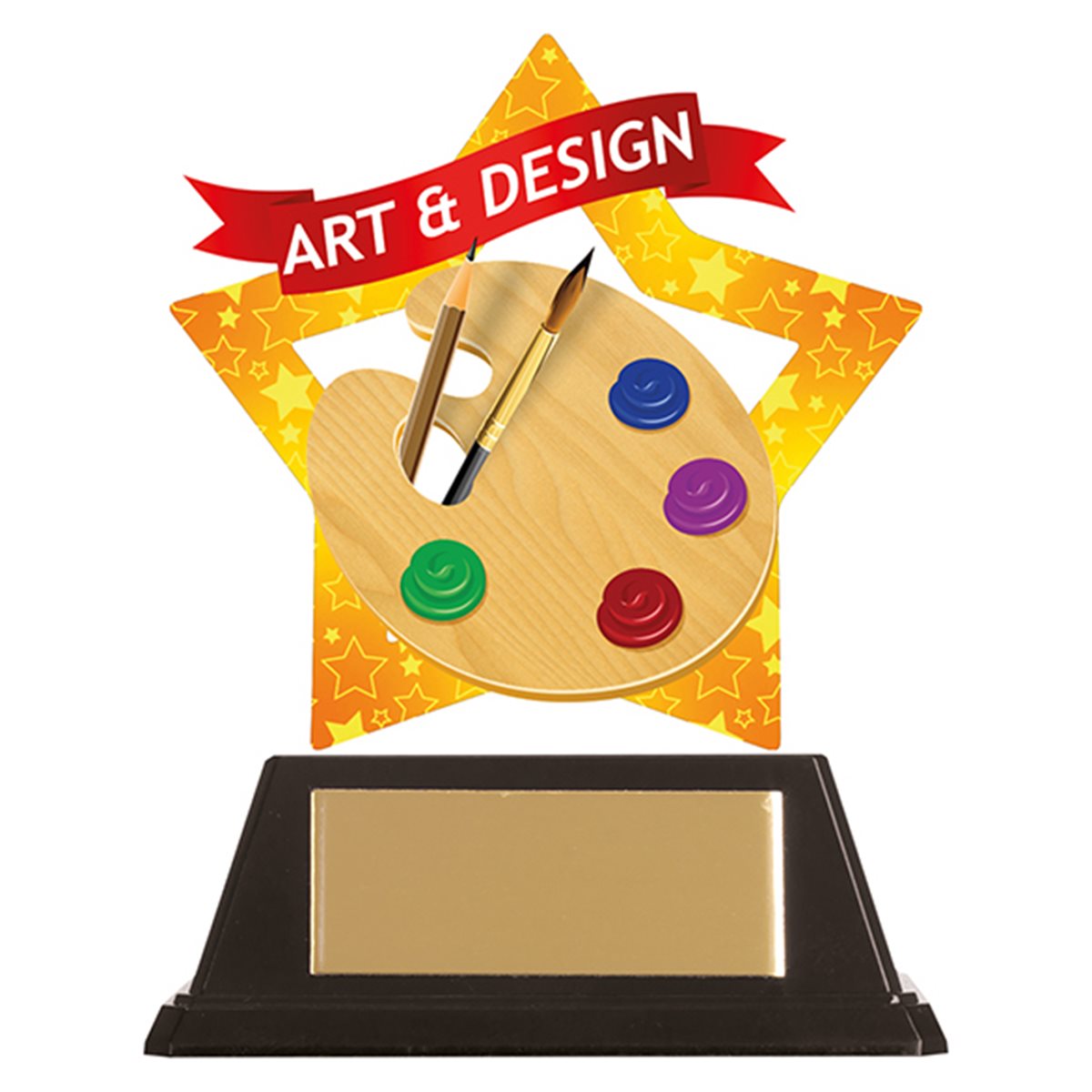 Mini Star Acrylic Art & Design Trophy AC19631A