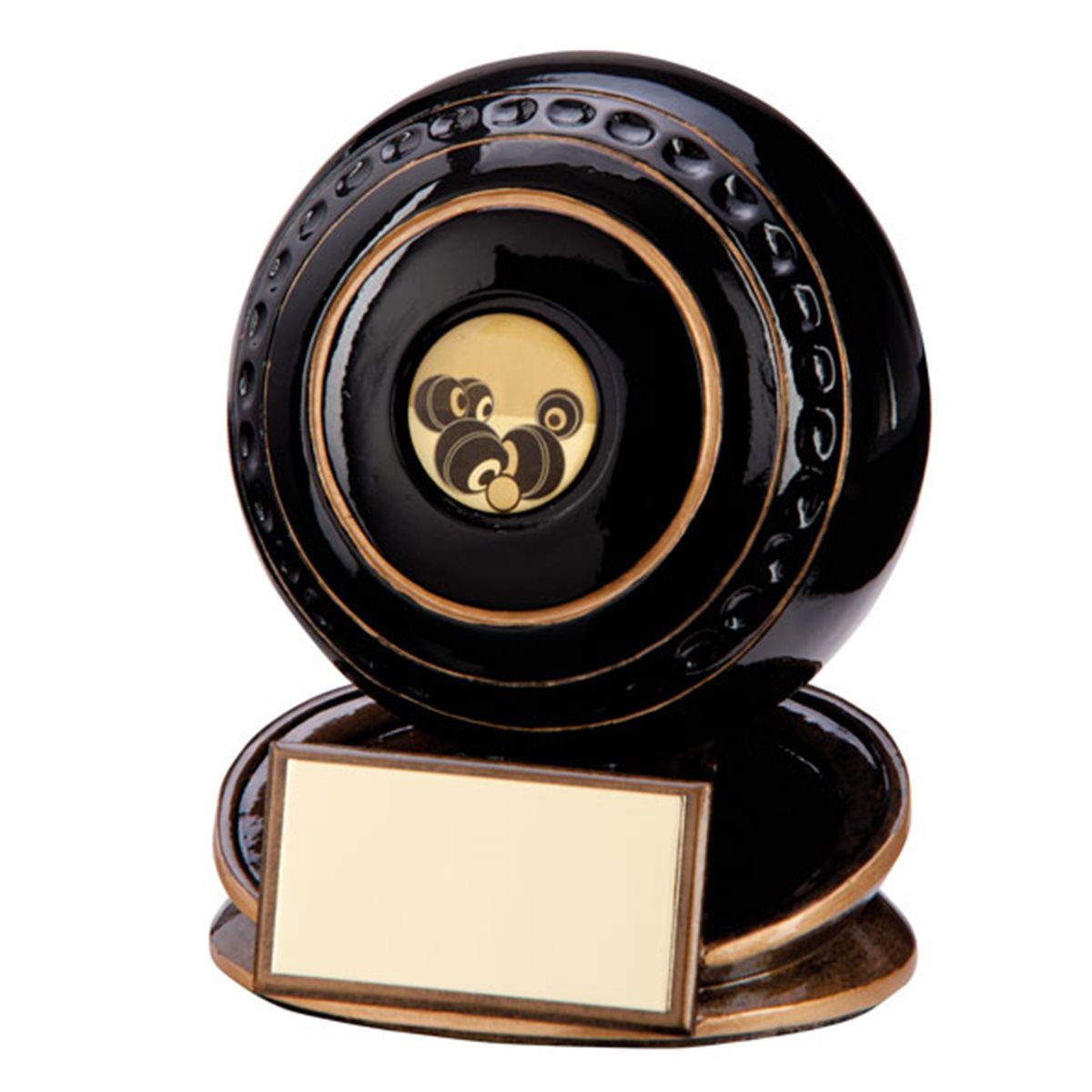 Lawn Bowls Black Resin Trophy RF3039