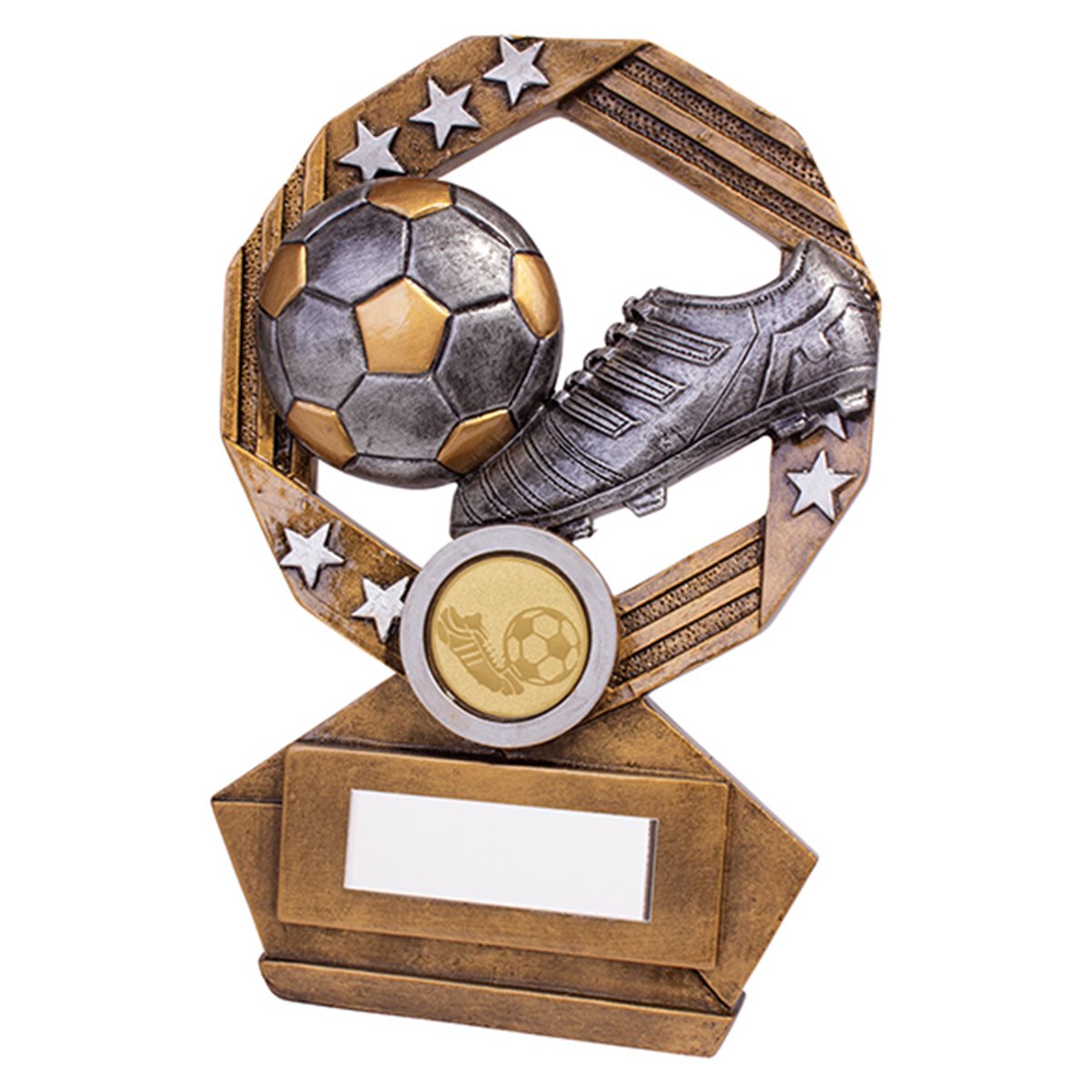 Gold and Silver Resin Football Trophy RF19133
