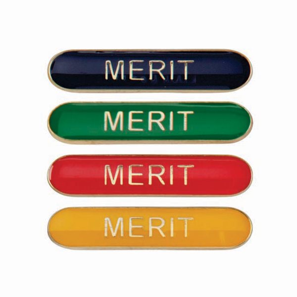 Merit Lapel Badge in 4 Colours SB16117