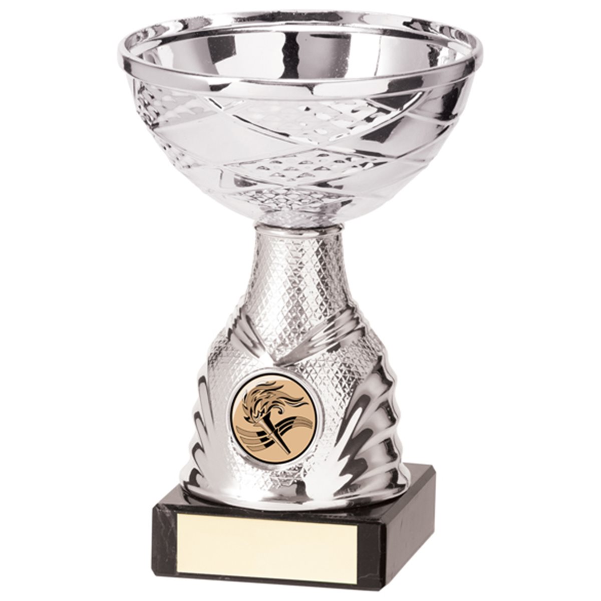 Silver Plastic Presentation Cup on Marble Base TR20513