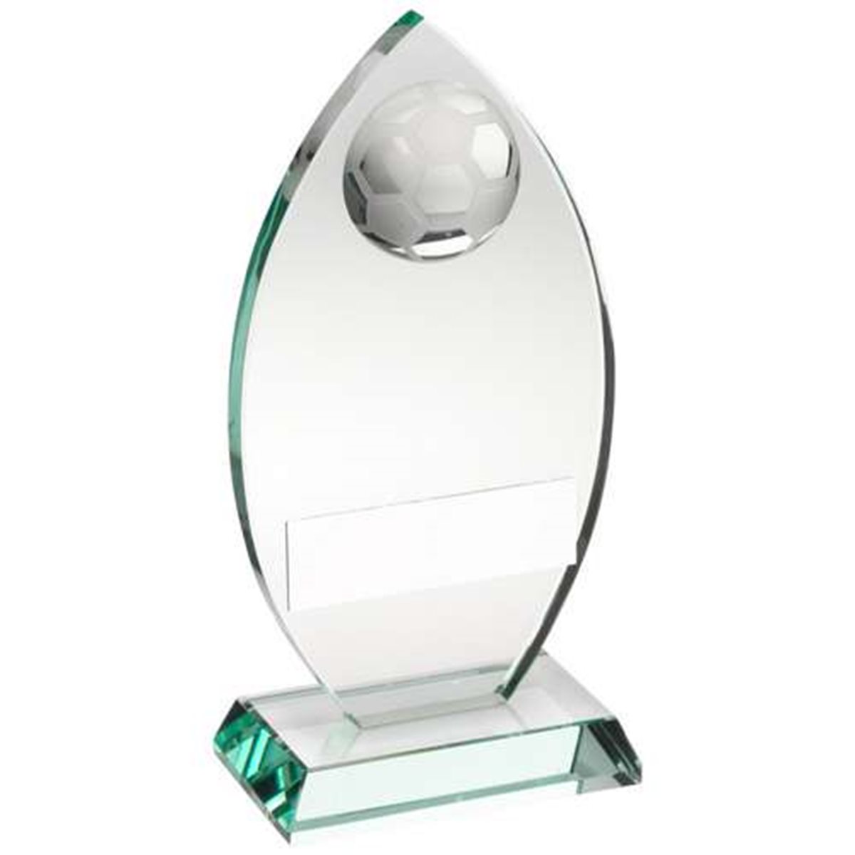 Clear Jade Glass Football Award TD.TD441