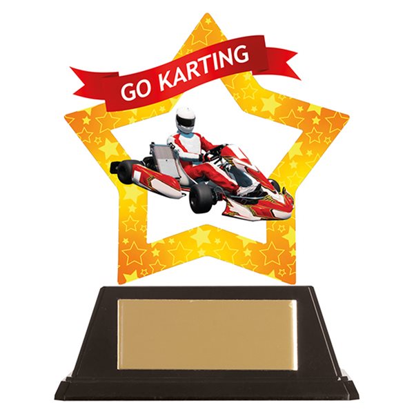 Mini Star Acrylic Go Karting Trophy AC19666A