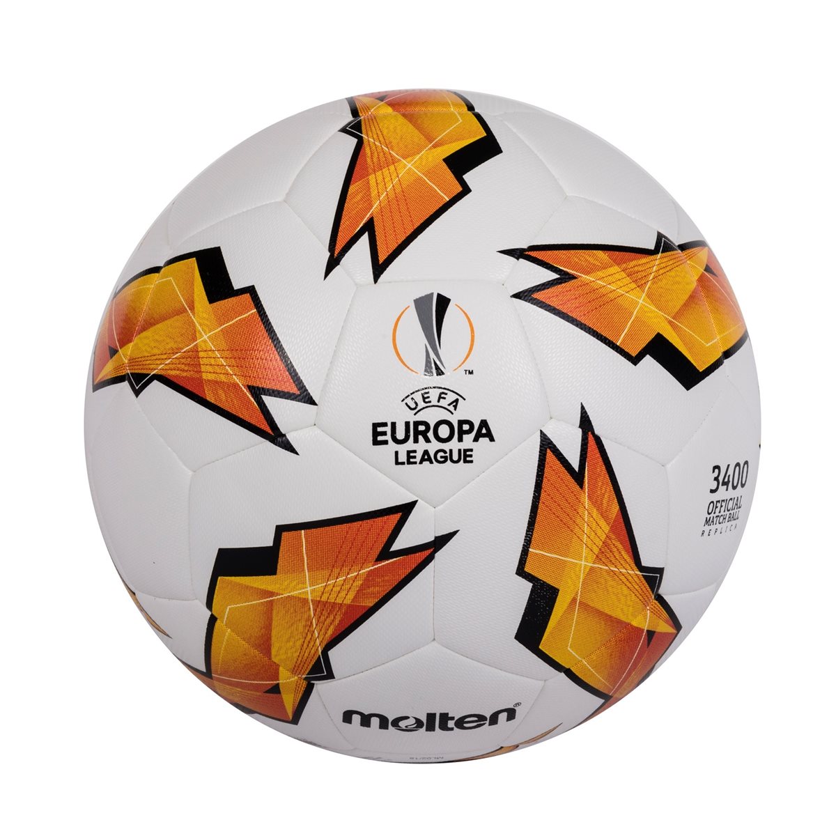 Europa League White/Orange Molten Football F5U3400-G18
