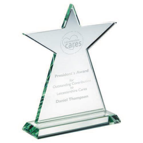 Glass Star Award 10mm Thick KG4
