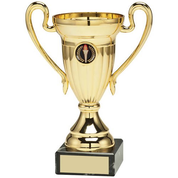Gold Plastic Presentation Cup on Marble Base JR22-AT01