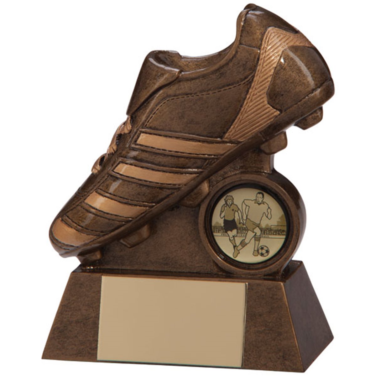 Scorcher Football Boot Trophy Bronze Resin RF4001A