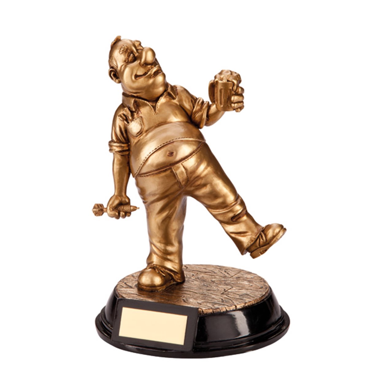 Beer Belly Darts Trophy RF1481 in Gold Resin