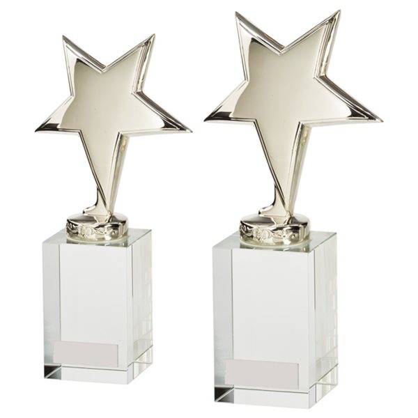Premium Chrome and Crystal Star Award CR17120