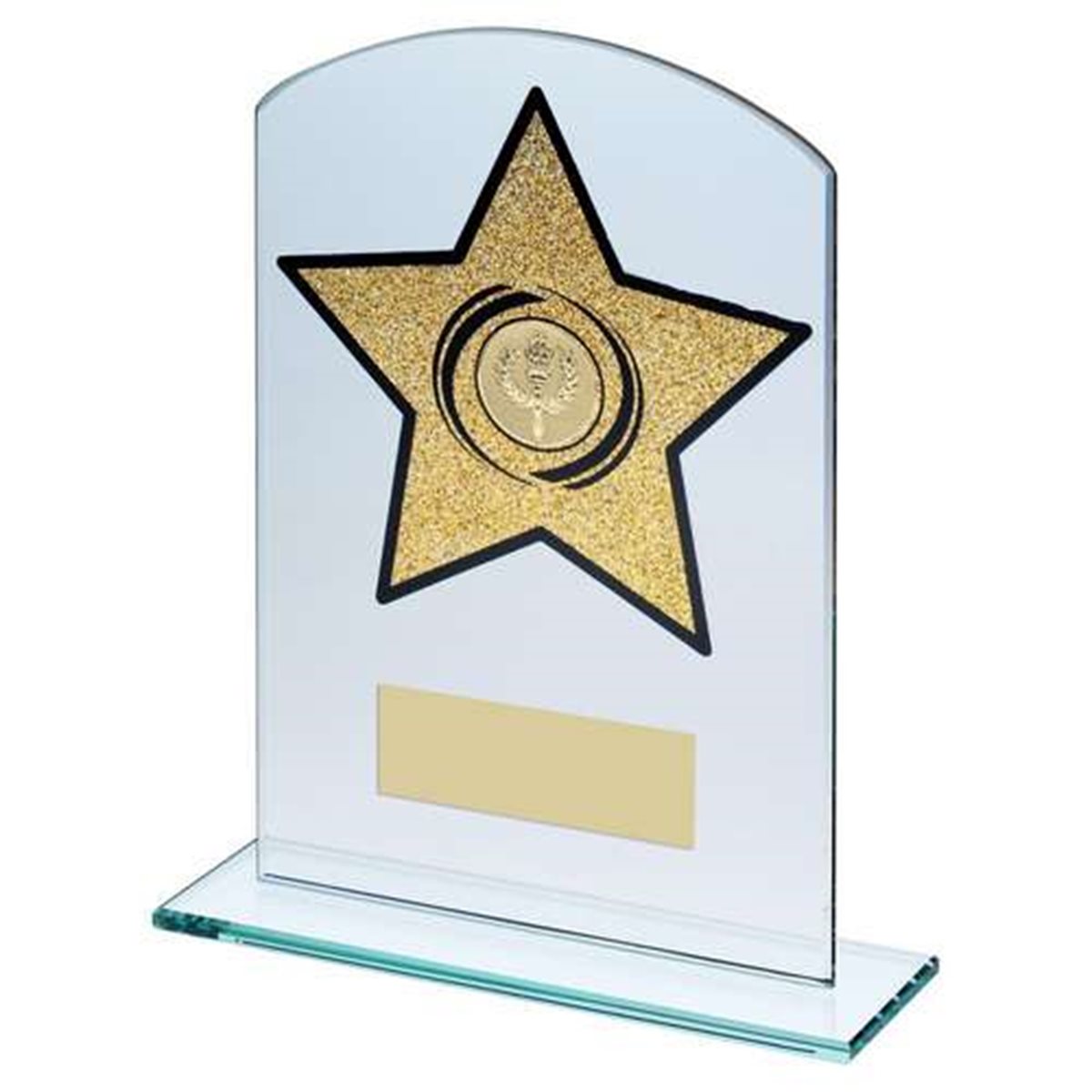 Gold Glitter Star Glass Award TD949