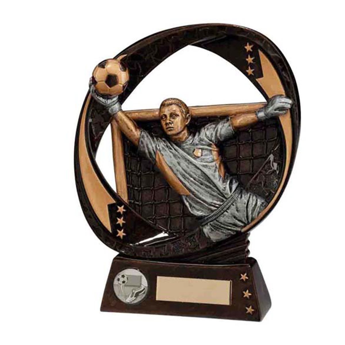 Gold Resin Typhoon Goalkeeper Trophy RF16085