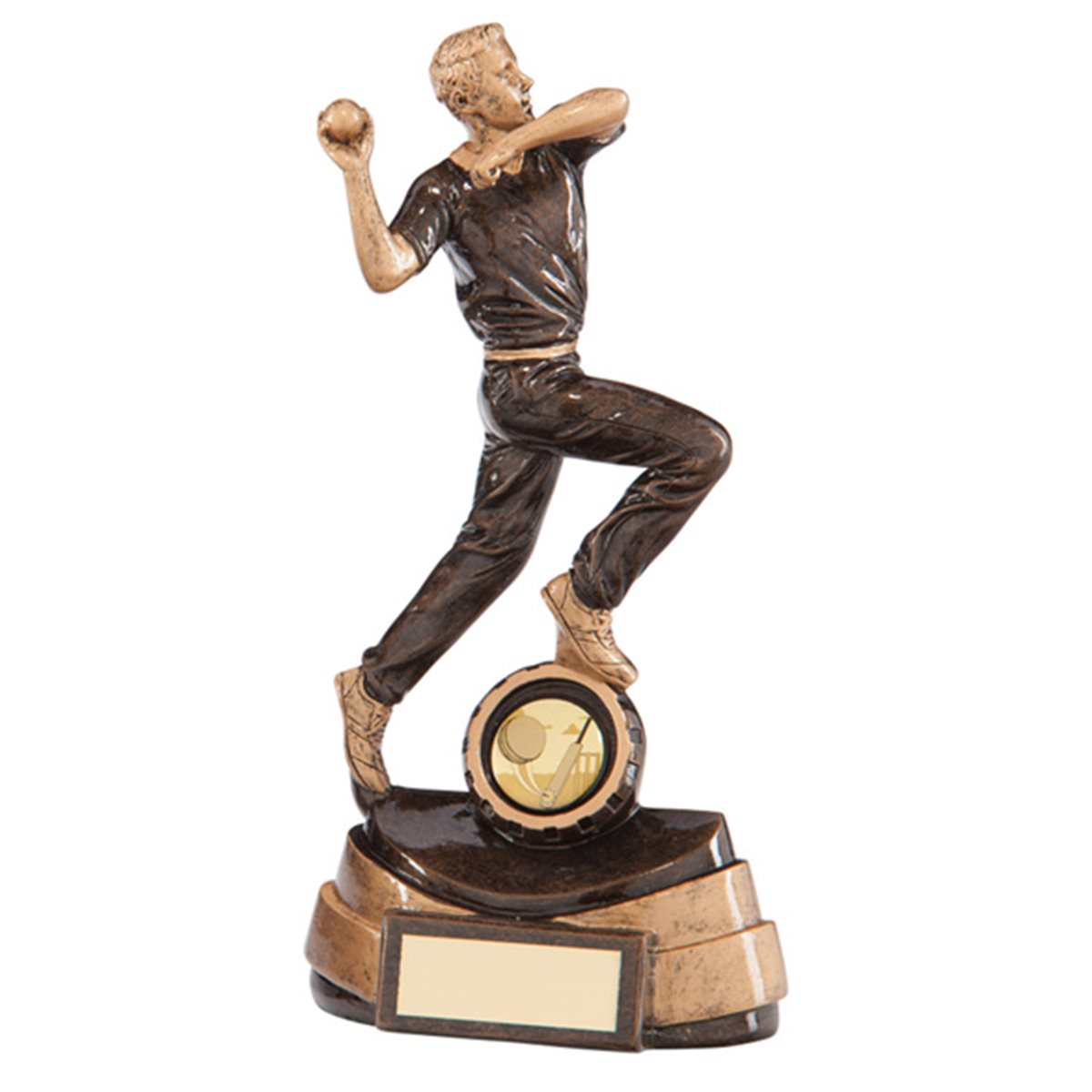 Legacy Cricket Bowler Trophy Gold Resin RF7048