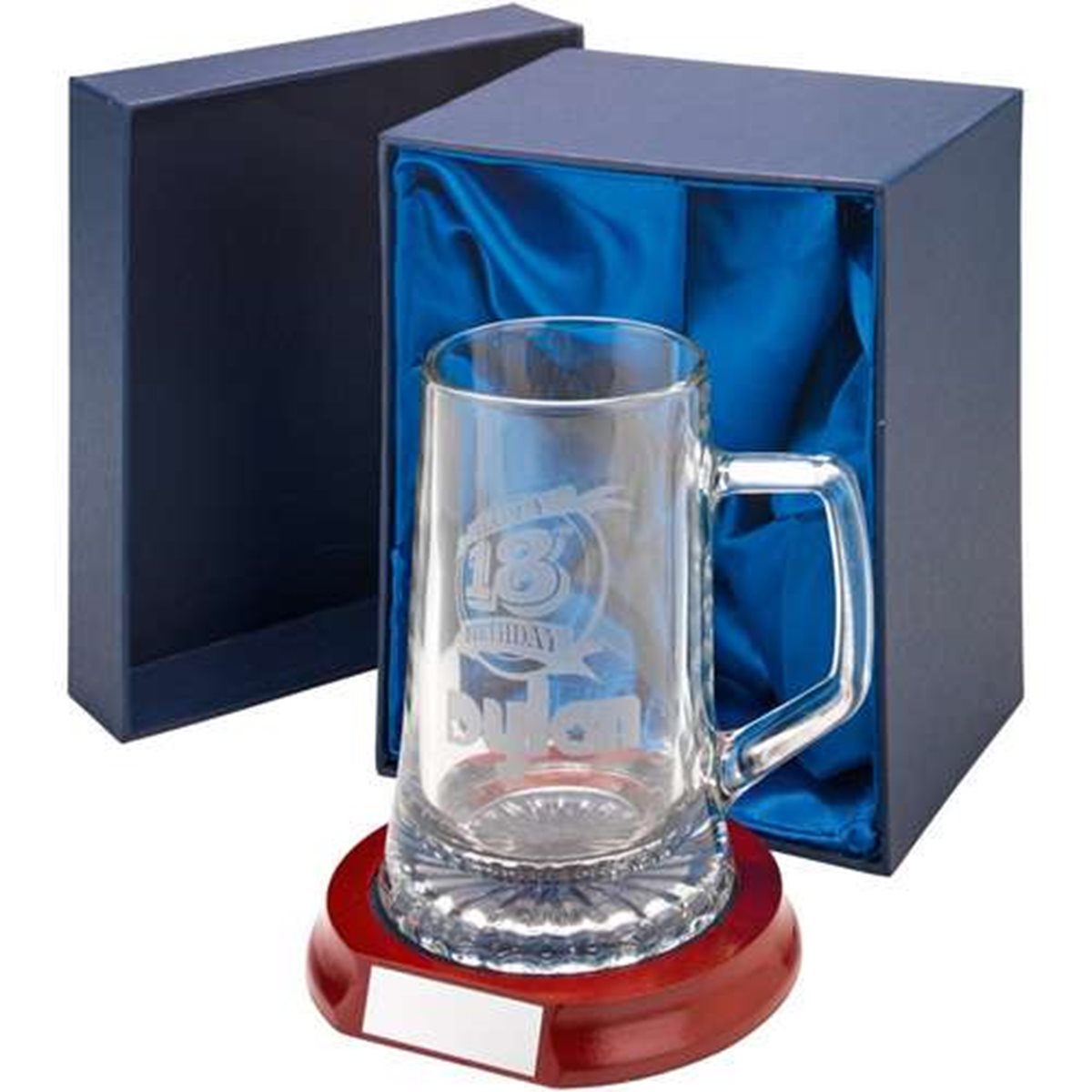 One Pint Crystal Tankard with Base and Box D30