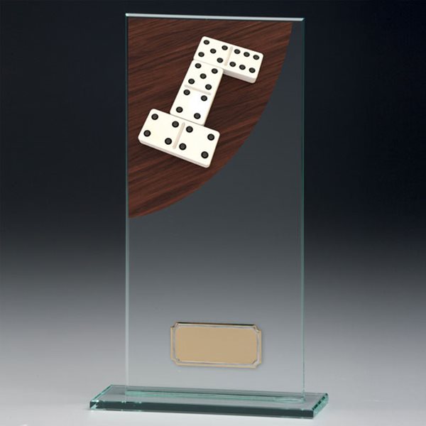 Dominoes Glass Award CR4623