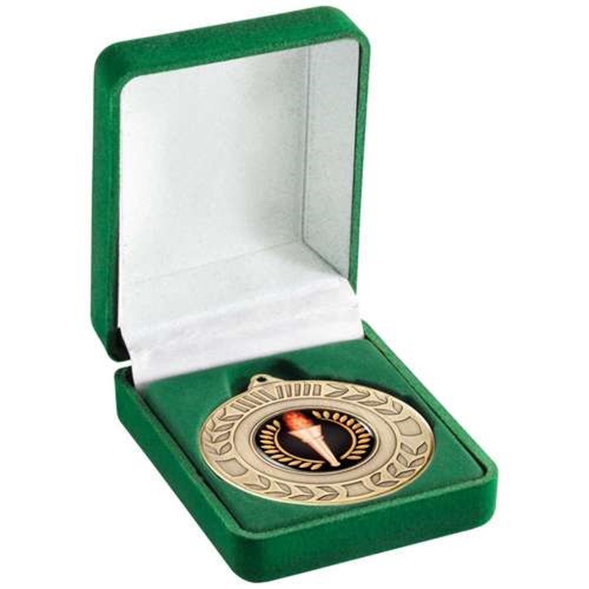 Deluxe Green 40/50mm Medal Box MB03A