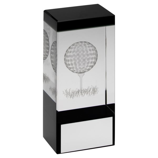 Golf Glass Block Award JR2.TD602