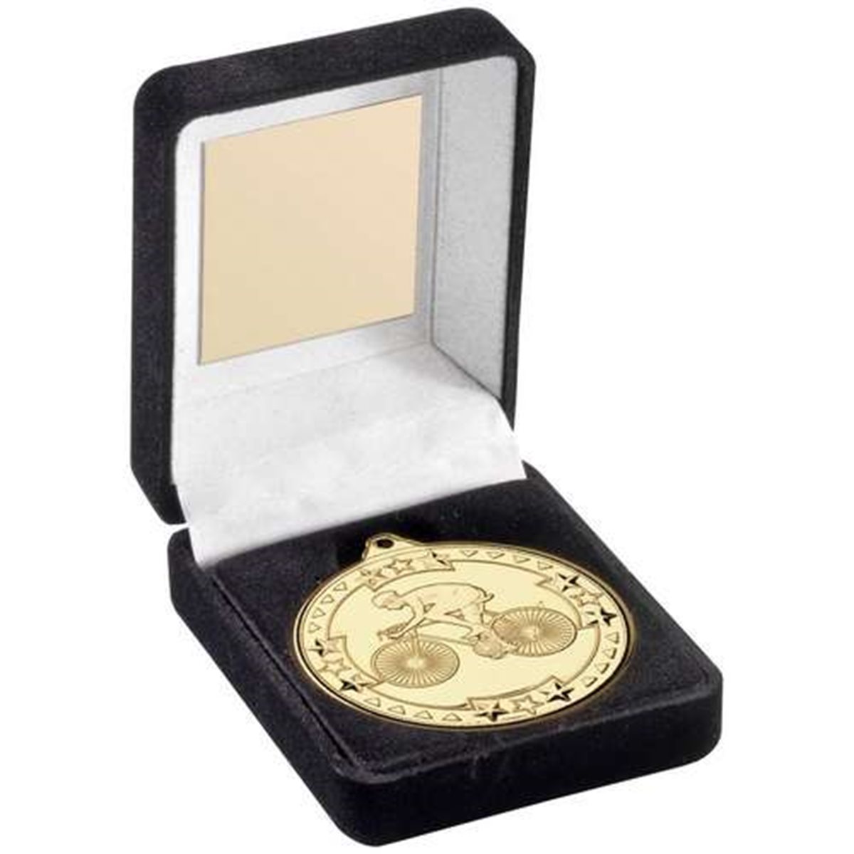 Cycling 50mm Gold Boxed Medal JR47-TY65A