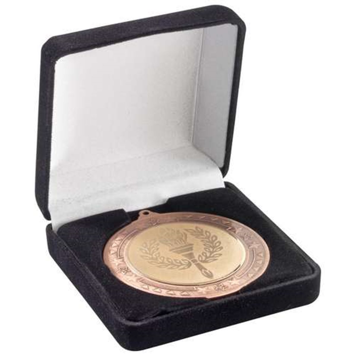 Deluxe Black 50/60/70mm Medal Box MB04B