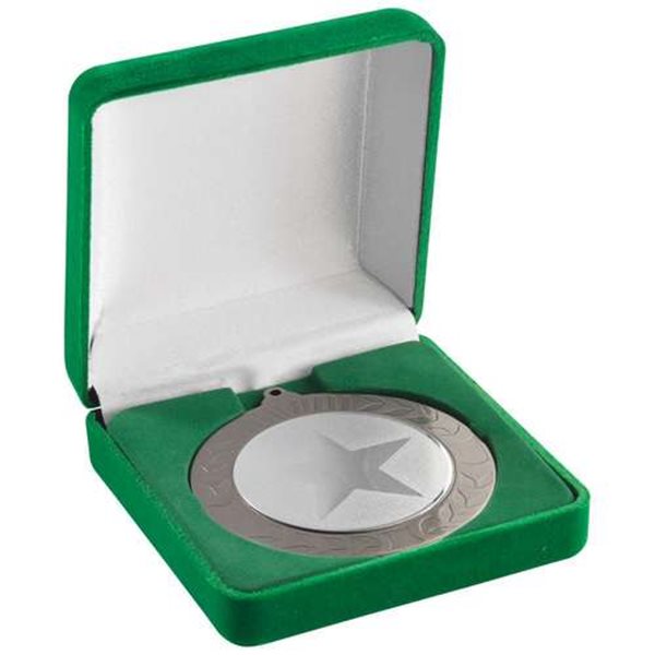 Deluxe Green 50/60/70mm Medal Box MB03B