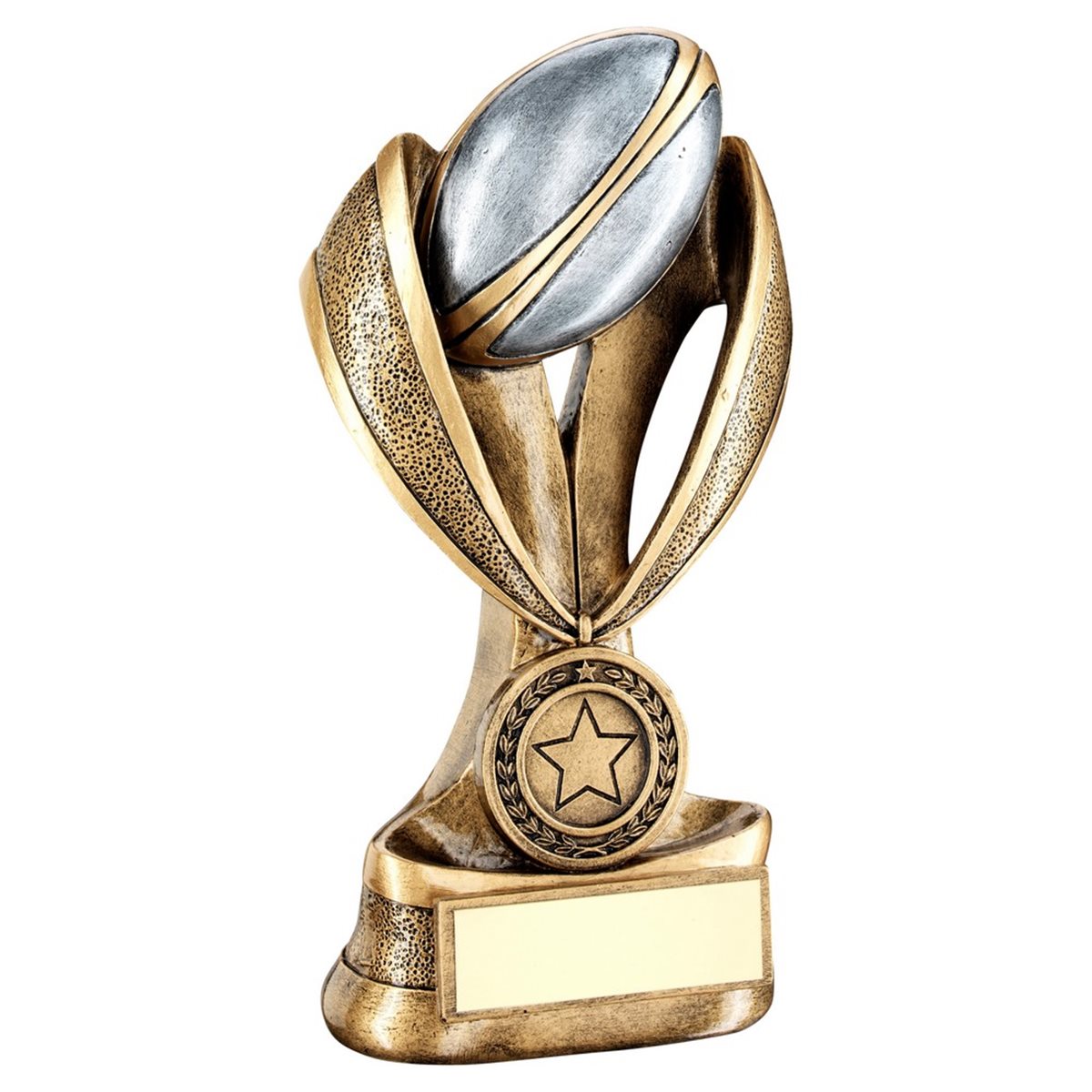 Rugby Ball Resin Trophy JR4-RF694