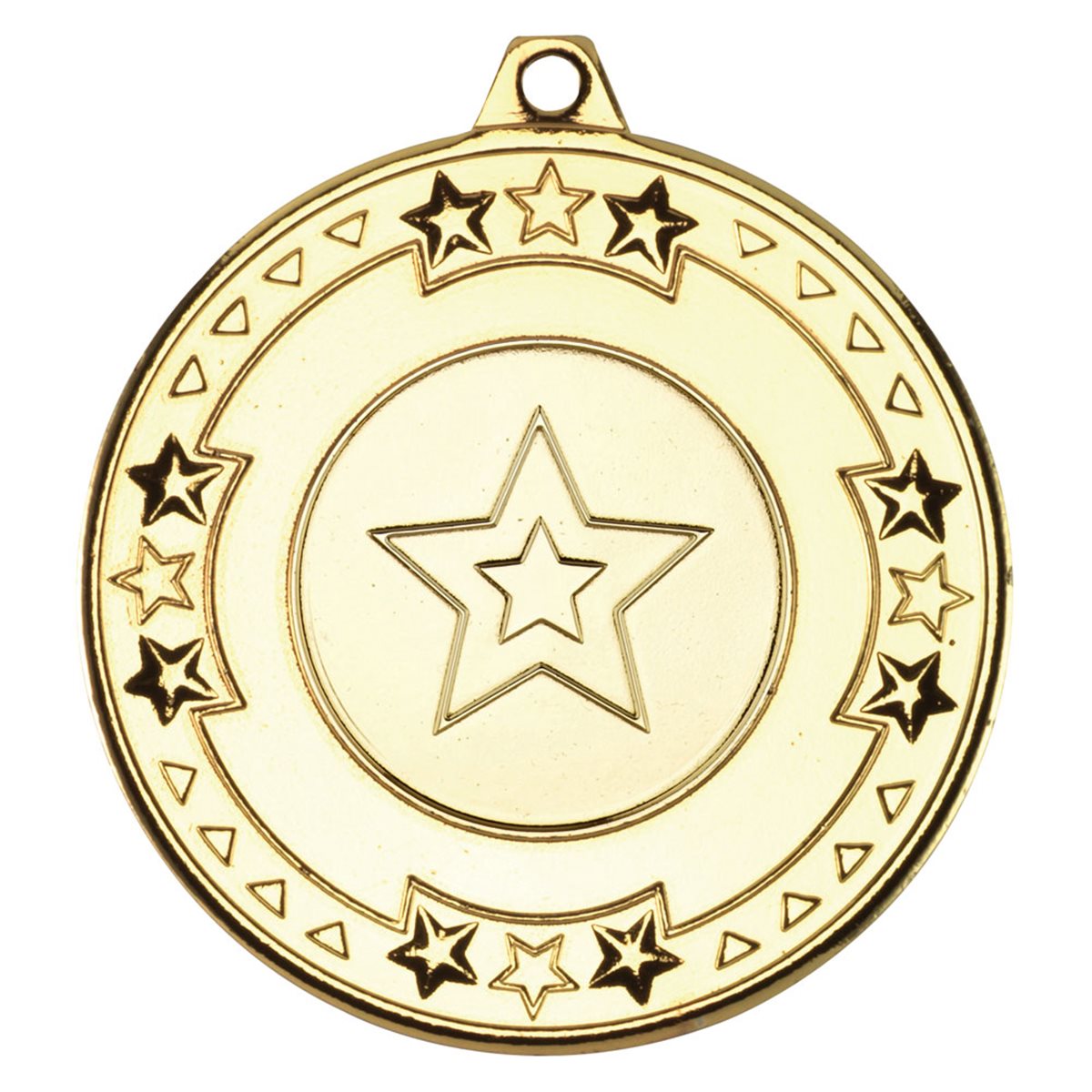 50mm Star Medal M69G in Gold, Silver and Bronze