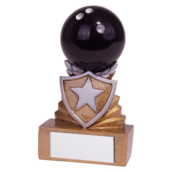 Mini Shield Ten Pin Bowling Trophy RF19097