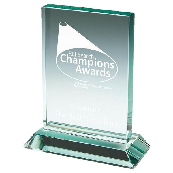 Crystal Block Award 15mm Thick in Presentation Case T.9056