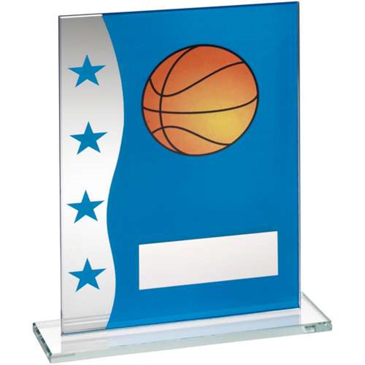 Basketballl Blue/Silver Glass Award TD.TD648