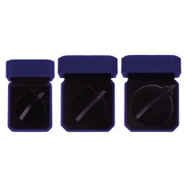 Aspire Blue Velour Medal Box Available in 4 Sizes MB19159