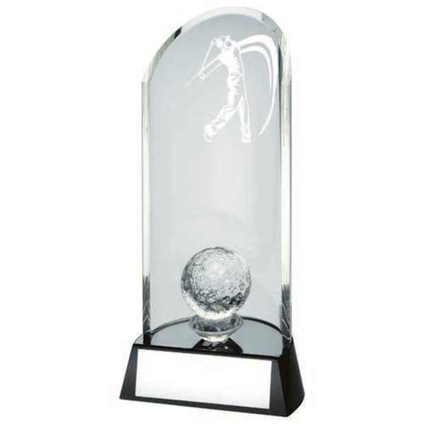 Clear/Black Golf Glass Award TD.TD132