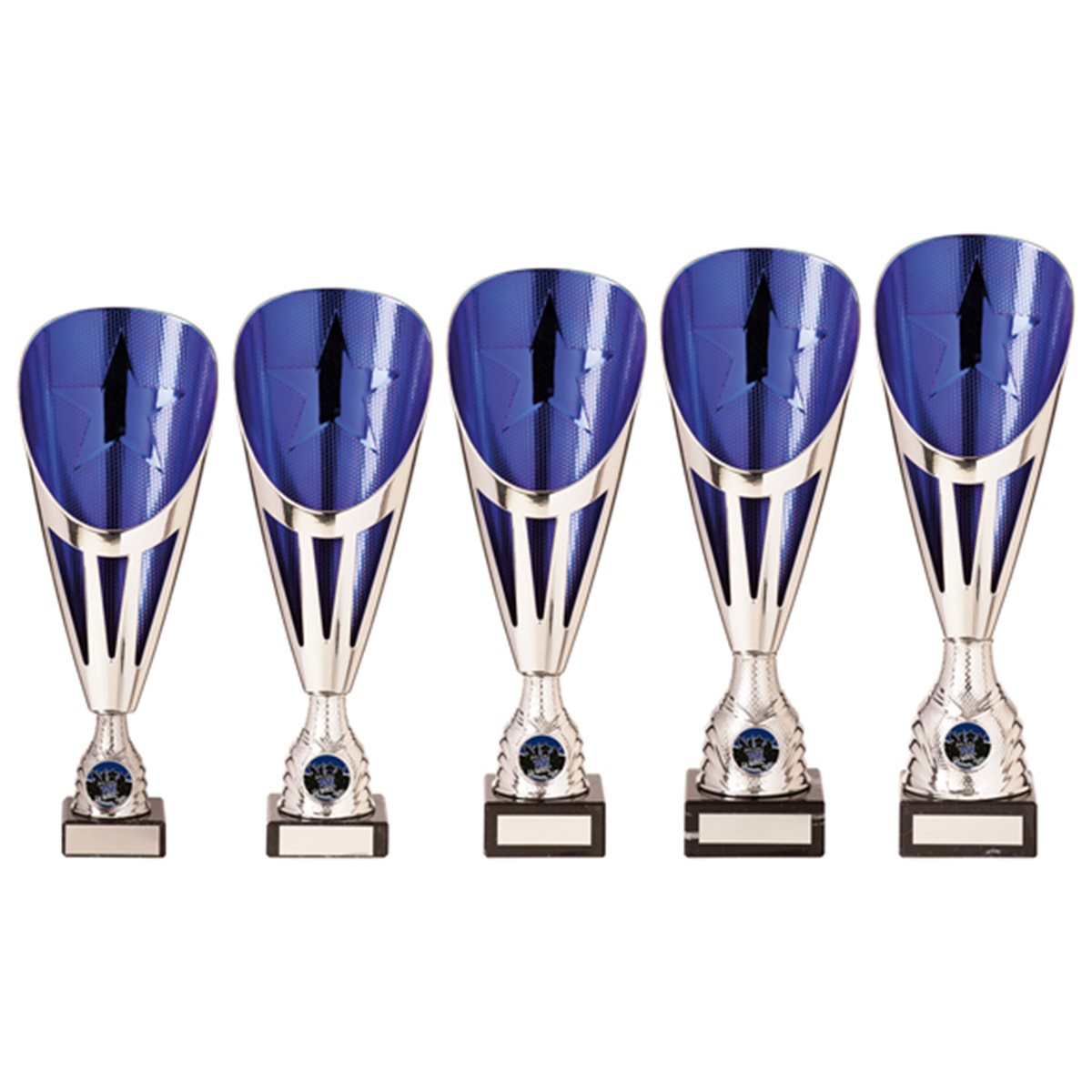 Blue & Silver Premium Plastic Award on Marble Base TR20532