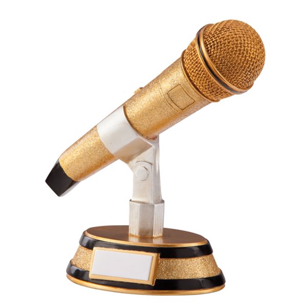 Karaoke King Microphone Resin Trophy RF1380